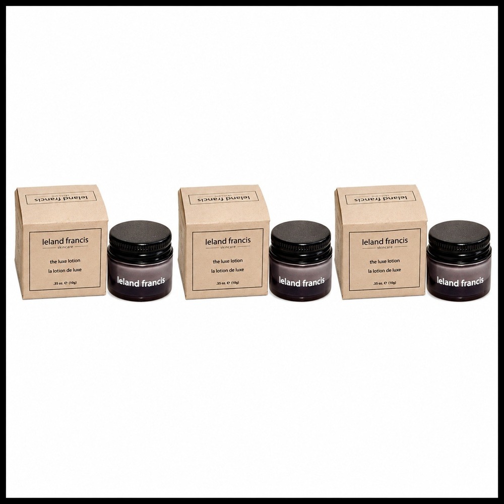 3 x Leland Francis The Luxe Lotion 0.35oz 10 g. Travel Size